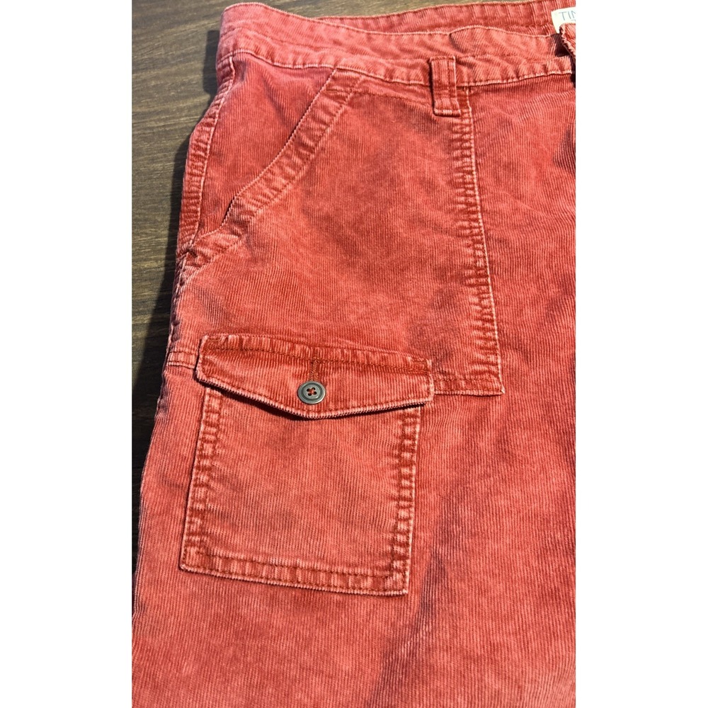 Time And Tru Women's Size 20 Red Corduroy Pants NWT - Picture 8 of 11